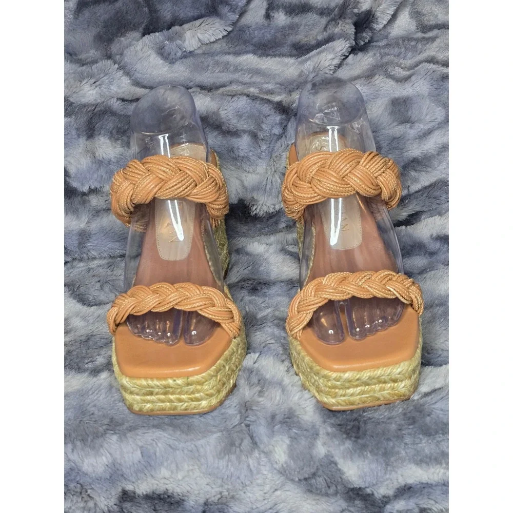 NWB‎ Stuart Weitzman Braida Espadrille  Wedge Sandal size 9.5 - Picture 5 of 9